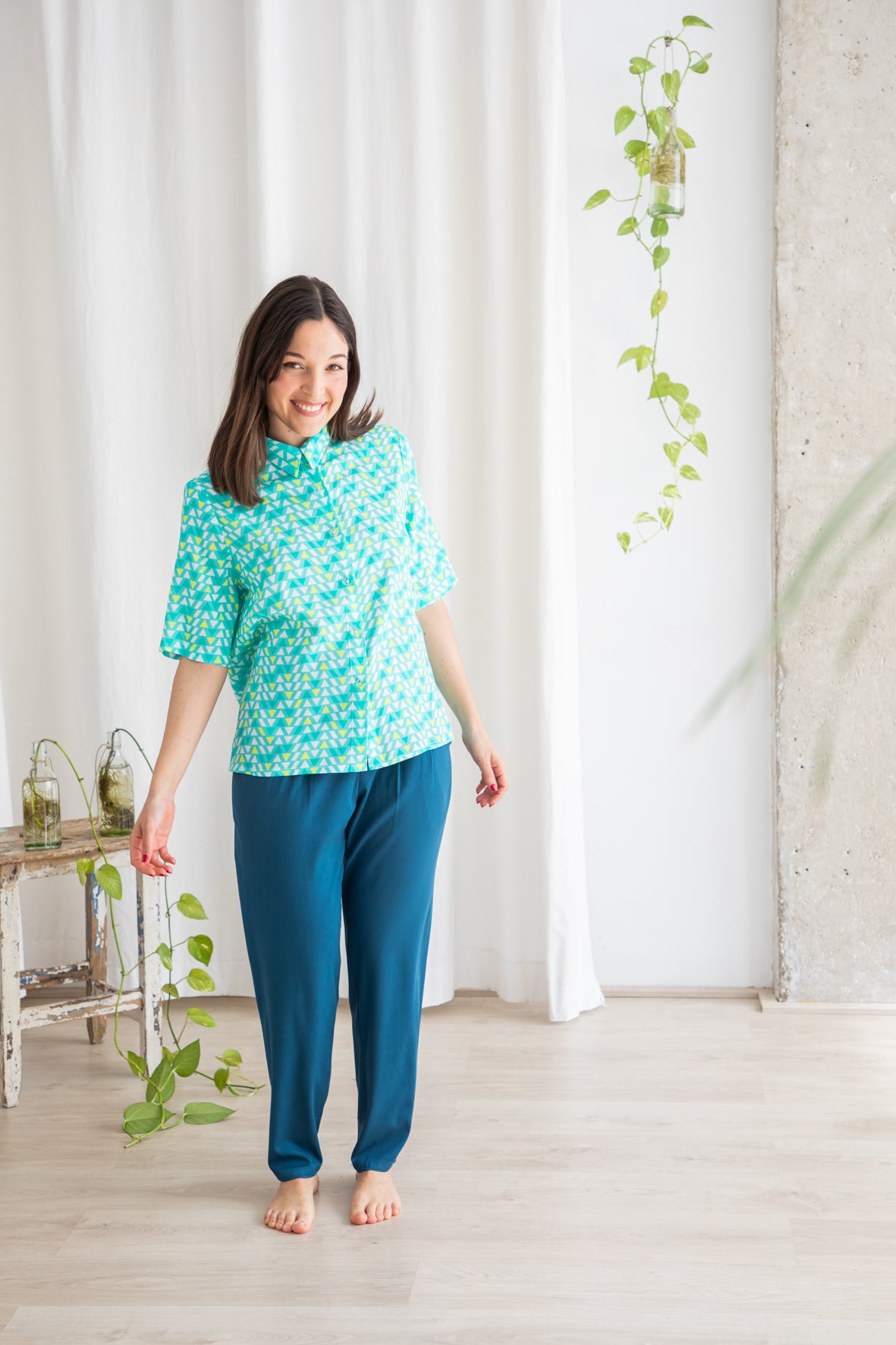 CAMISA BARCELONA TRIANGULOS