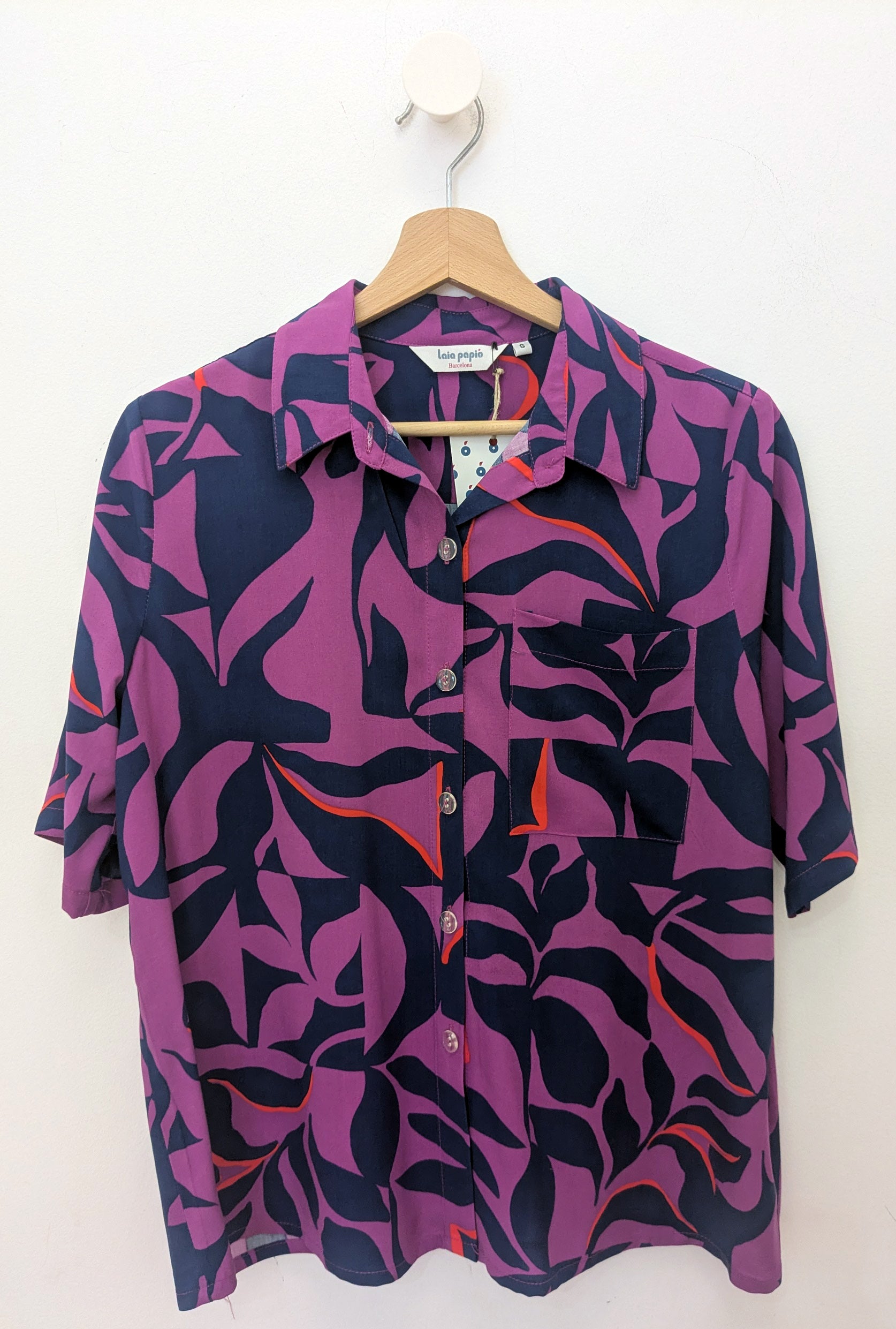 Camisa Barcelona Manga Corta Lenzing