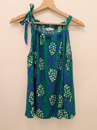 Top Piña Verde y Azul