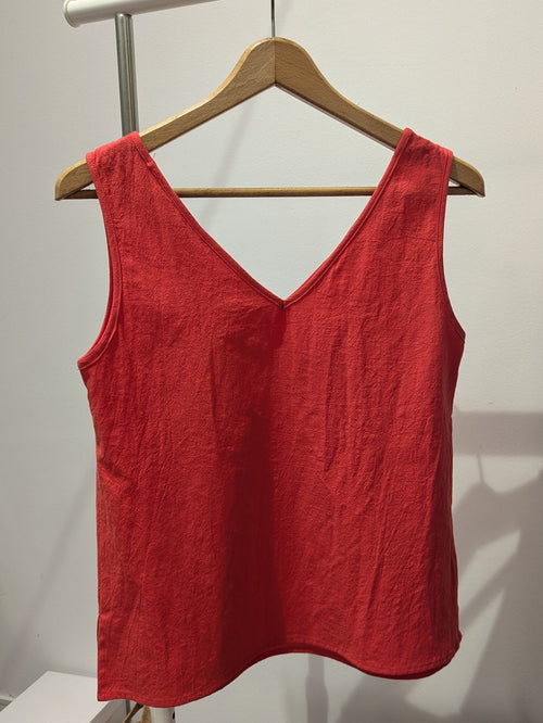 TOP MARIA NARANJA AMAPOLA