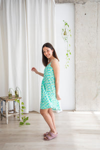 TRIANGLE PRINTED SINGAPORE DRESS