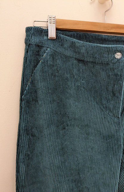 TRINI CORDUROY PETROLEUM PANTS