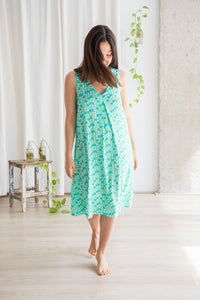 BORN DRESS WITH TRIANGLE PRINT