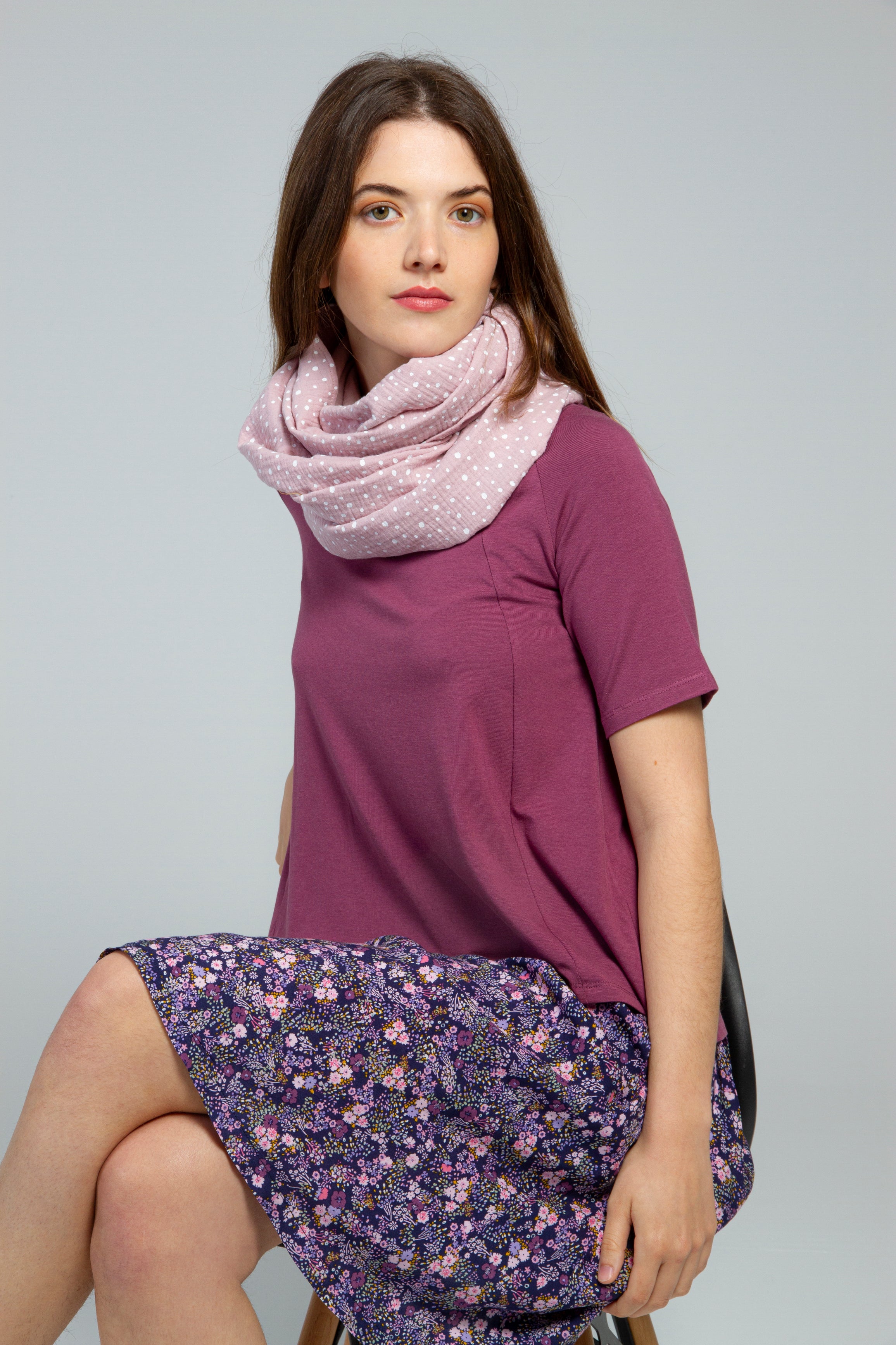 FOULARD LUNARES ROSA