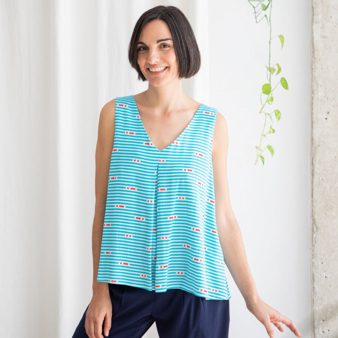 SAILOR PRINTED MERI TOP